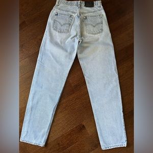 WOMENS VINTAGE LEVIS LOOSE SILVER TAB JEANS SIZE 5 JR M